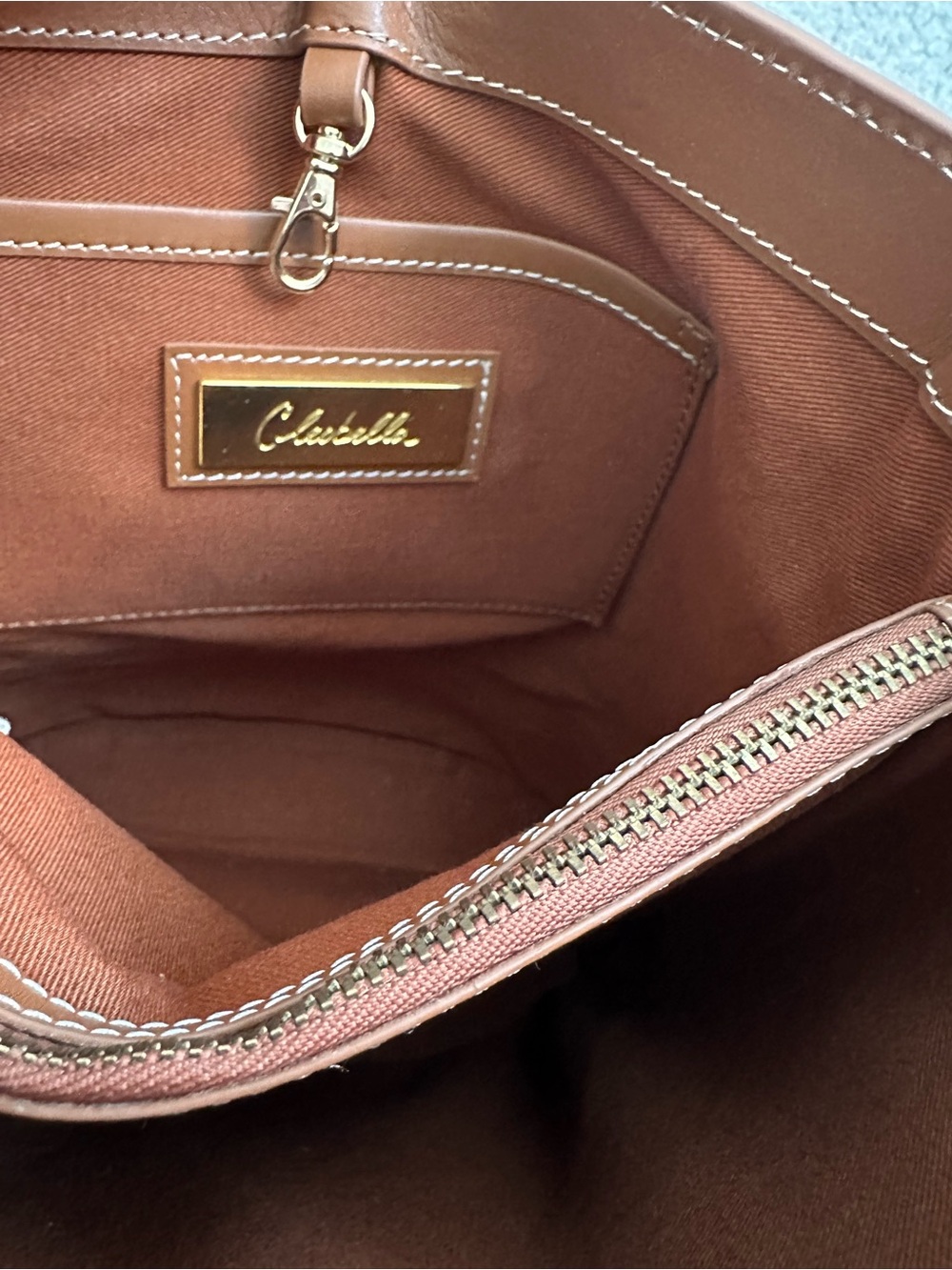 Cleobella Siobhan Brown Bucket Bag | Leather Boho Crossbody Shoulder Purse - Picture 6 of 13